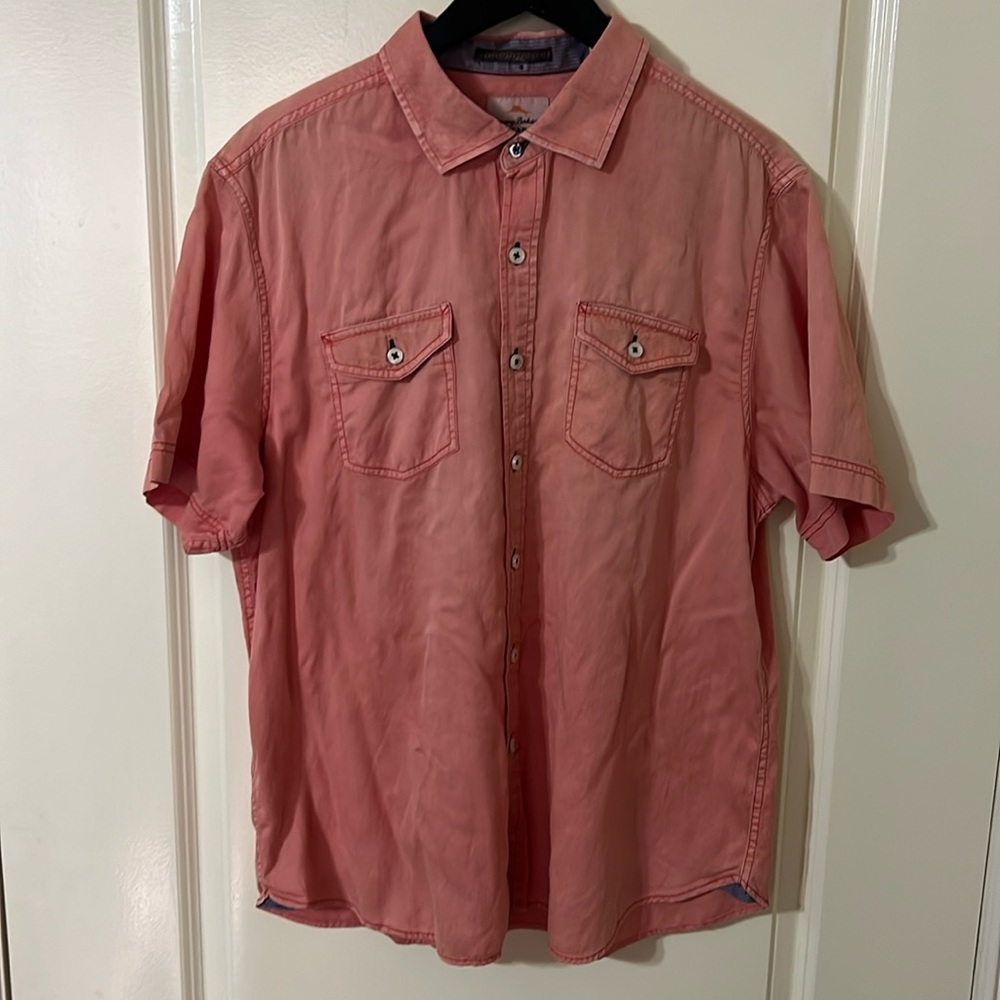 Tommy Bahamas- button down short sleeve shirt - Size XL